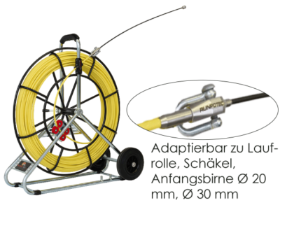 RUNPOTEC Anfangsbirne Ø 20 mm ile RTG Ø 12 mm için Glasfaserstäbe Ø 7,5 - 15 mm ürün görseli 3
