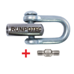 RUNPOTEC Schäkel ile Diş RTG Ø 12 mm için Glasfaserstäbe Ø 7,5 - 15 mm - 20383