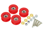 RUNPOTEC Auslaufrollen (4 parça Set) Ersatzteil Fiberglas Çubuk Ø 7,5 - 11 mm - 20646