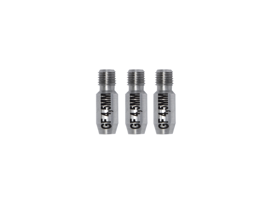 GF4.5 uç manşonları-set, diş RTG Ø 6 mm için fiberglas çubuk Ø 4,5 mm, 3 adet RUNPOTEC GF4.5 Endhülsen-Set, Diş RTG Ø 6 mm için Fiberglas Çubuk Ø 4,5 mm, 3 Stück - 20322