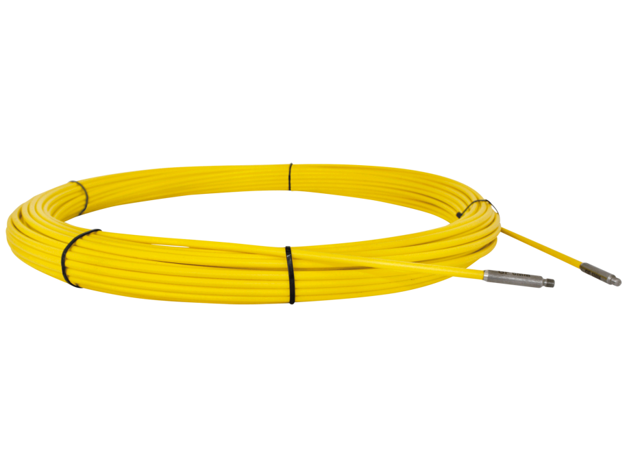 GF6 yedek fiberglas-kablo çekme çubuğu Ø 6 mm (makarasız) kablo çekme yardımcısı için boru çapı 40 mm - 100 mm RUNPOTEC GF9 Ersatzglasfaser-Kablo Çekme Bandı Ø 9 mm (olmadan Haspel) için ideal Boru Çapı 60 - 200 mm - 20373