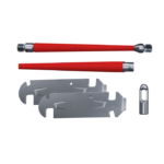RUNPOTEC GF3 Kılavuz Uç ile Knickschutz Set için Fiberglas Çubuk Ø 3 mm, 5-parça - 20826