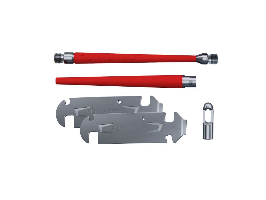 GF3 kılavuz uç ile bükülme koruması set için fiberglas çubuk Ø 3 mm, 5-parça RUNPOTEC GF3 Kılavuz Uç ile Knickschutz Set için Fiberglas Çubuk Ø 3 mm, 5-parça - 20826