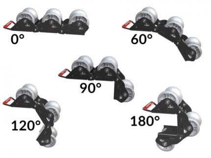 RUNPOTEC Kablo Yönlendirme Makaraları Kette 3-gliedrig universell einsetzbar - Rollendurchmesser 130 mm ürün görseli 3