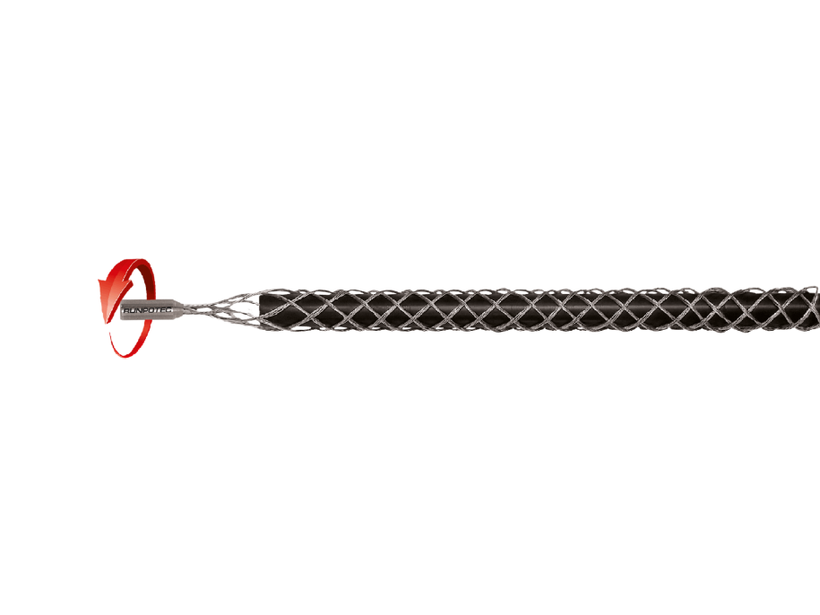 kablo çekme çorabı dişli RTG Ø 6 mm için kablo Ø 4 - 6 mm RUNPOTEC Kabelziehstrumpf ile Diş RTG Ø 6 mm için Kabel Ø 4 - 6 mm - 20365