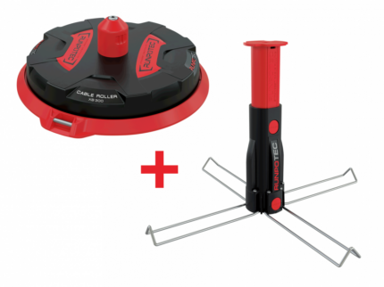 RUNPOTEC XB 300 + Çok Fonksiyonlu Mandrel Set çok amaçlı Kablo Makarası için Trommeln, Einzeladern - 10174