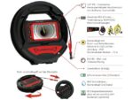 RUNPOTEC RC3 İnceleme Kamerası (digital) - 15 m + GF3 Fiberglas Çubuk ile dijital Metre Sayacı - 30 m için Rohrinspektion von kadar zu 15 m ürün görseli 3
