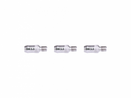 RUNPOSTICKS uç manşonları-set dış diş Ø 5,5mm için RUNPOSTICKS schwarz Ø 5,5mm, 3 adet ürün görseli 1