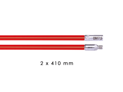 RUNPOSTICKS rot (hart) - 2 x 410 mm ideal in Kombination ile XB 500 T, XB 500 ve XB 300 ürün görseli 1