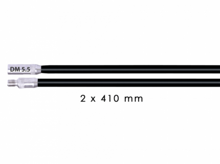 RUNPOSTICKS Schwarz (mittel) - 2 x 410 mm Einziehhilfe f. kılavuzsuz hatlar ürün görseli 1