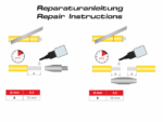 RUNPOTEC GF4.5 Endhülsen-Set, Diş RTG Ø 6 mm için Fiberglas Çubuk Ø 4,5 mm, 3 Stück ürün görseli 4